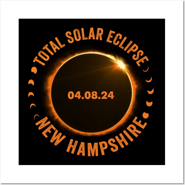 New Hampshire copy Total Solar Eclipse 2024 American Totality April 8 Wall Art by Sky at night